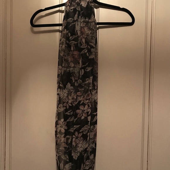 Cato Black Floral Infinity Scarf - Picture 2 of 5